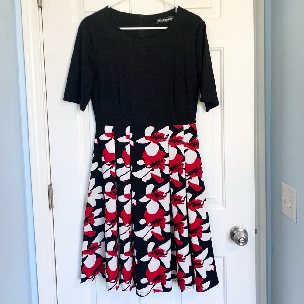 Oxiuly Fit and Flare Dress